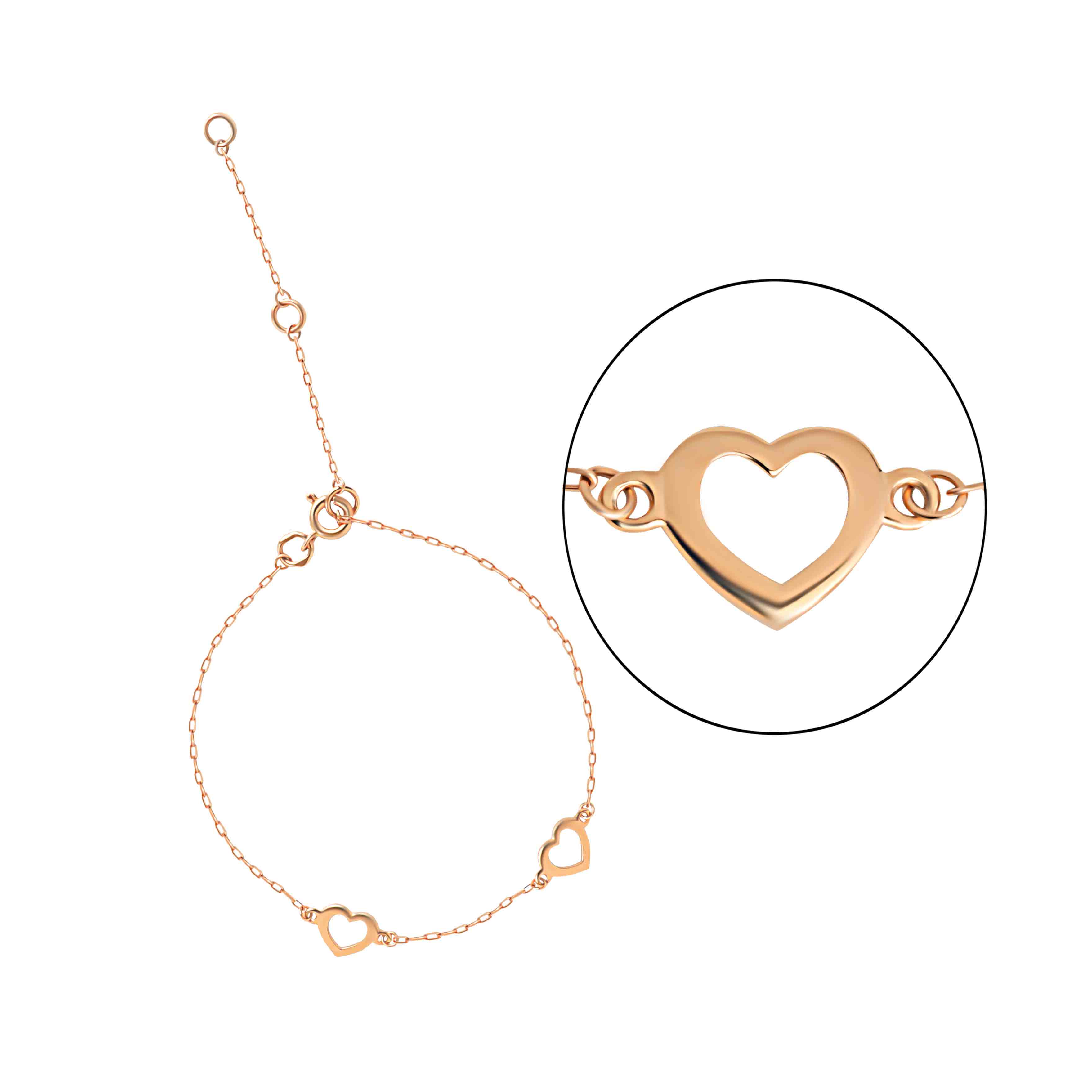 Two Hearts Bracelet | W Concept