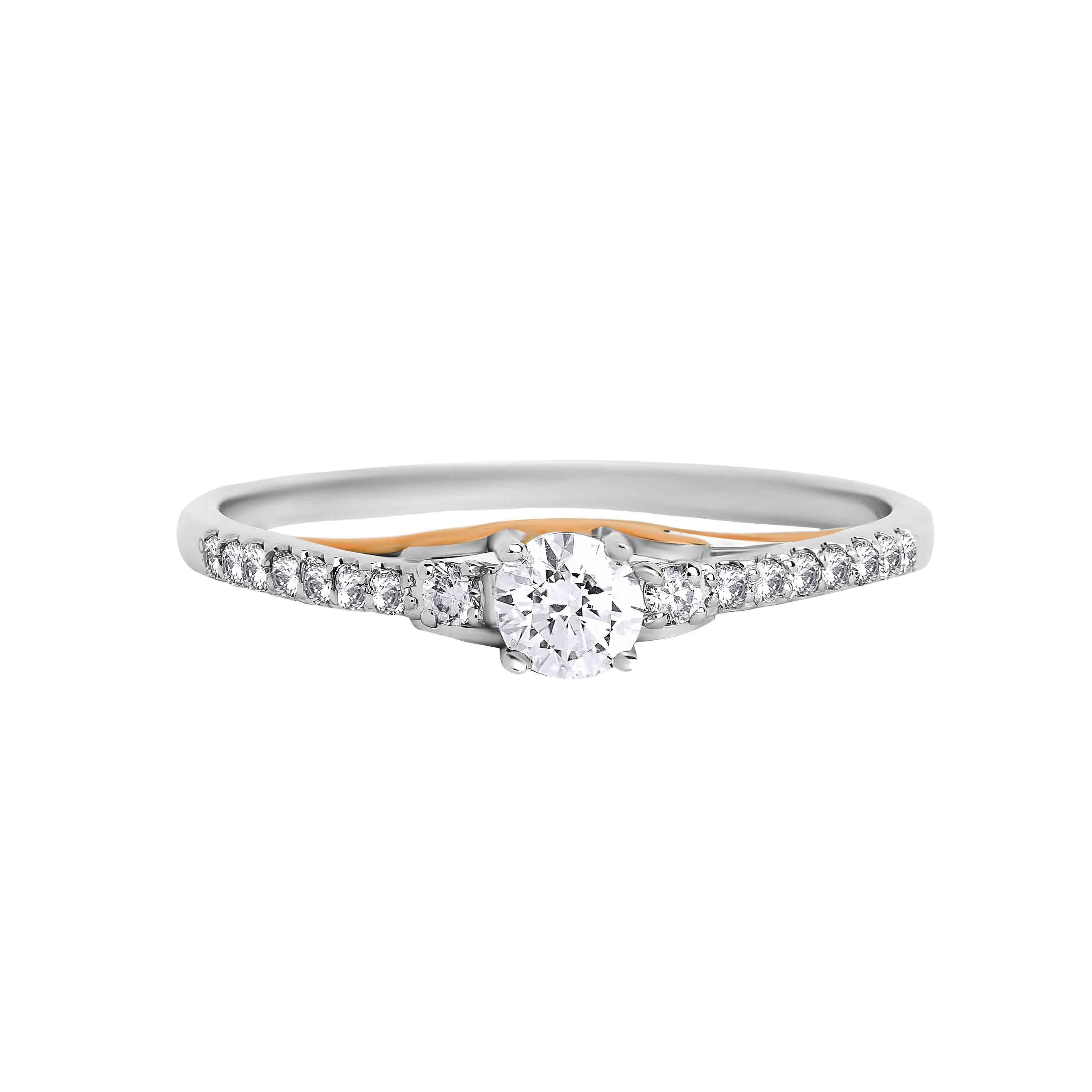 18ct White Gold Round Brilliant Cut Diamond Ring – Linneys Jewellery